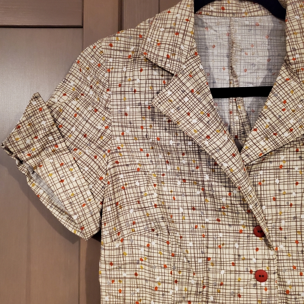Vintage 1950s cotton swing dress